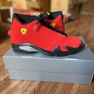 Red Air Jordan 14 Sneakers